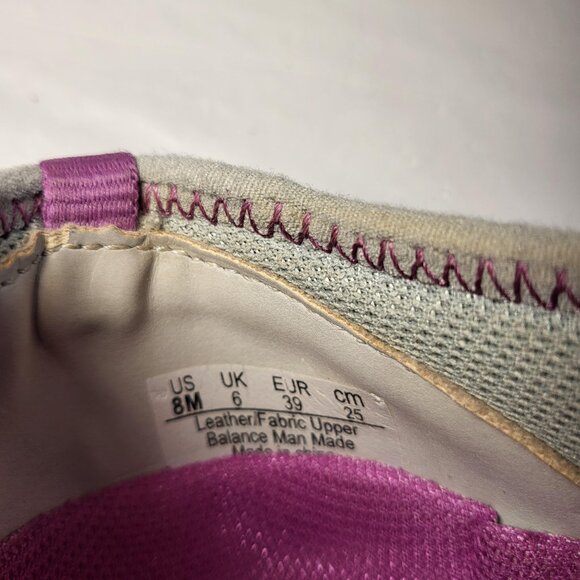 Ryka Tango Slip on Sneaker Leather Size 8 Grey/Purple - Picture 9 of 9